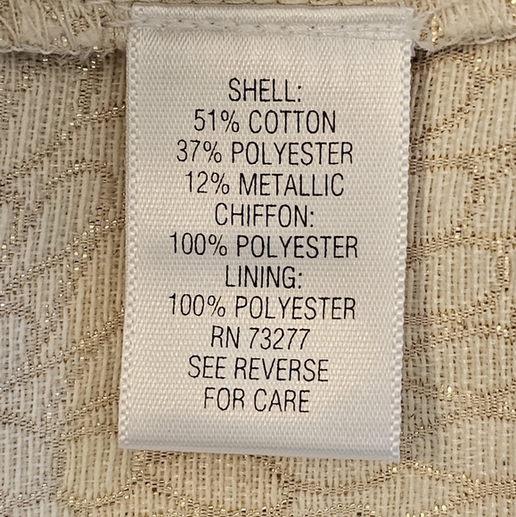 Elle Cream Shimmer Metallic Illusion Top Mini Dress Size 4 - Picture 6 of 11